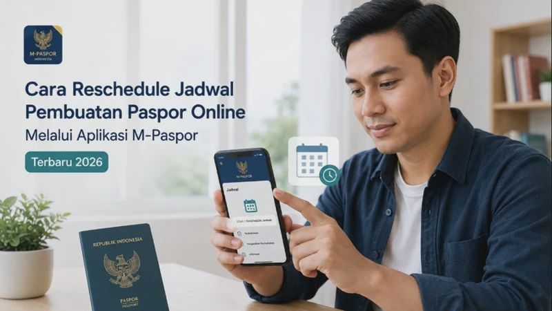 Cara Reschedule Jadwal Pembuatan Paspor Online Melalui Aplikasi M-Paspor