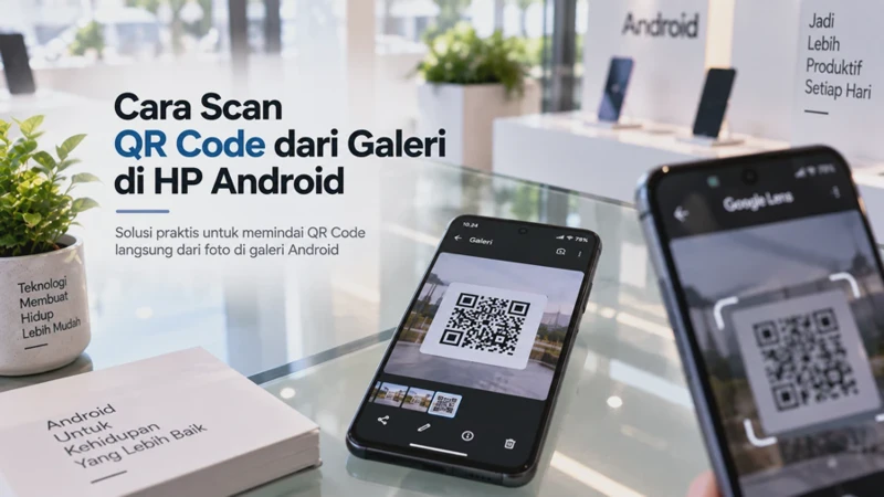 Cara Scan QR Code dari Galeri di HP Android Tanpa Aplikasi Tambahan