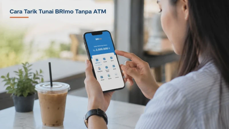Cara Tarik Tunai BRImo Tanpa Kartu ATM di ATM, BRILink, Indomaret