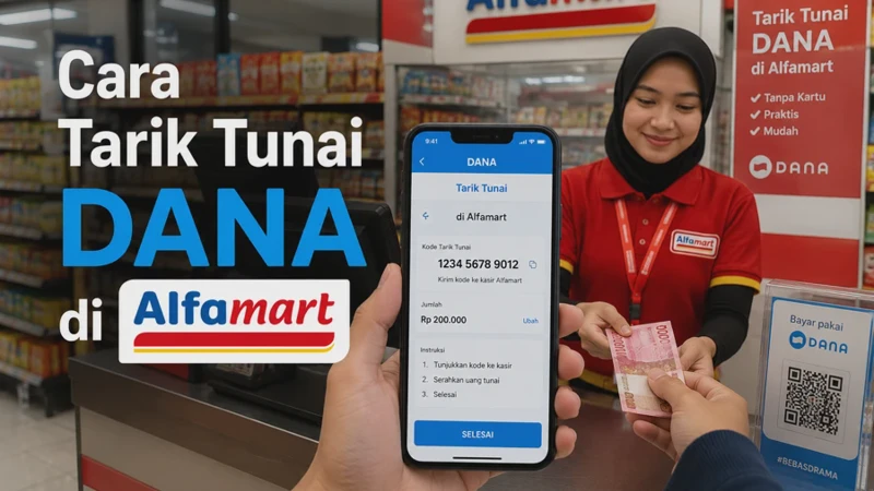 Cara Tarik Tunai DANA di Alfamart Tanpa Akun Premium Terbaru 2026