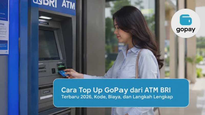 Cara Top Up GoPay dari ATM BRI Terbaru 2026, Kode, Biaya, dan Langkah Lengkap