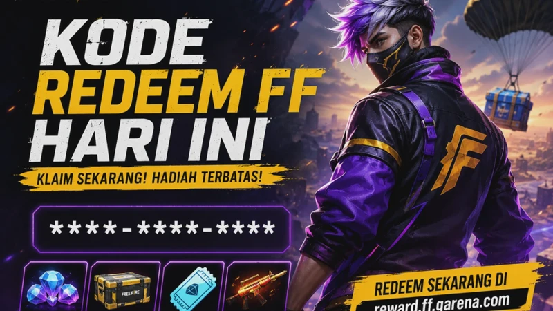 Kode Redeem FF Hari Ini 1 Menit yang Lalu Masih Aktif 2026