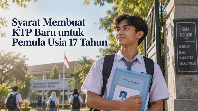 Syarat Membuat KTP Baru untuk Pemula Usia 17 Tahun dan Cara Mengurusnya