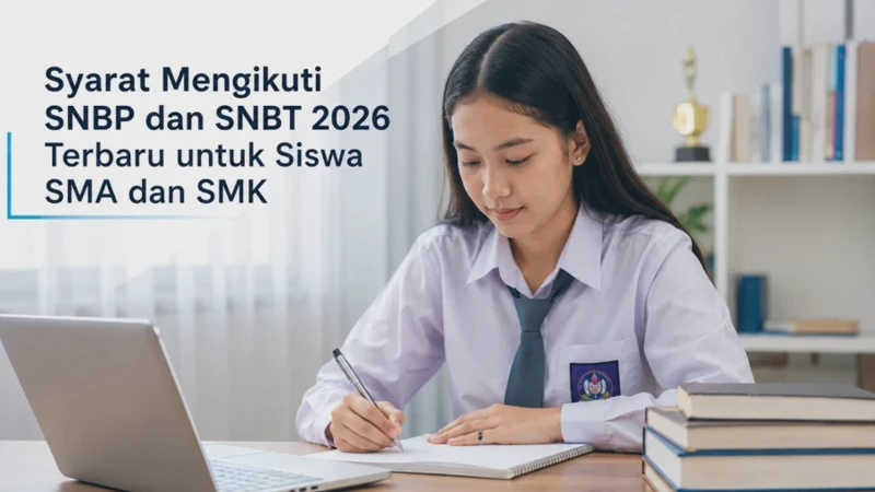 Syarat Mengikuti SNBP dan SNBT 2026 Terbaru untuk Siswa SMA dan SMK